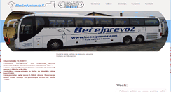 Desktop Screenshot of becejprevoz.com