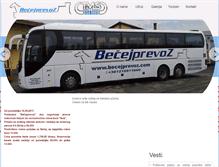 Tablet Screenshot of becejprevoz.com
